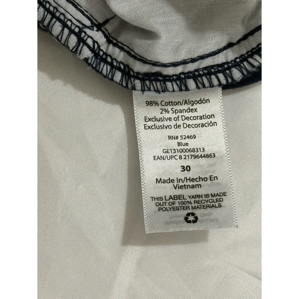 George Mens Blue At The Knee W/ Pockets Tech‎ Cargo Shorts Size 30